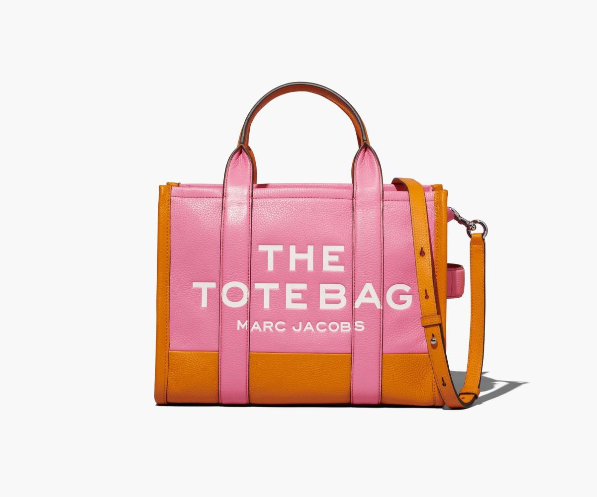 Marc Jacobs Colorblock Medium Tote Bag The Tote Bag Candy Pink Multi | APD032189