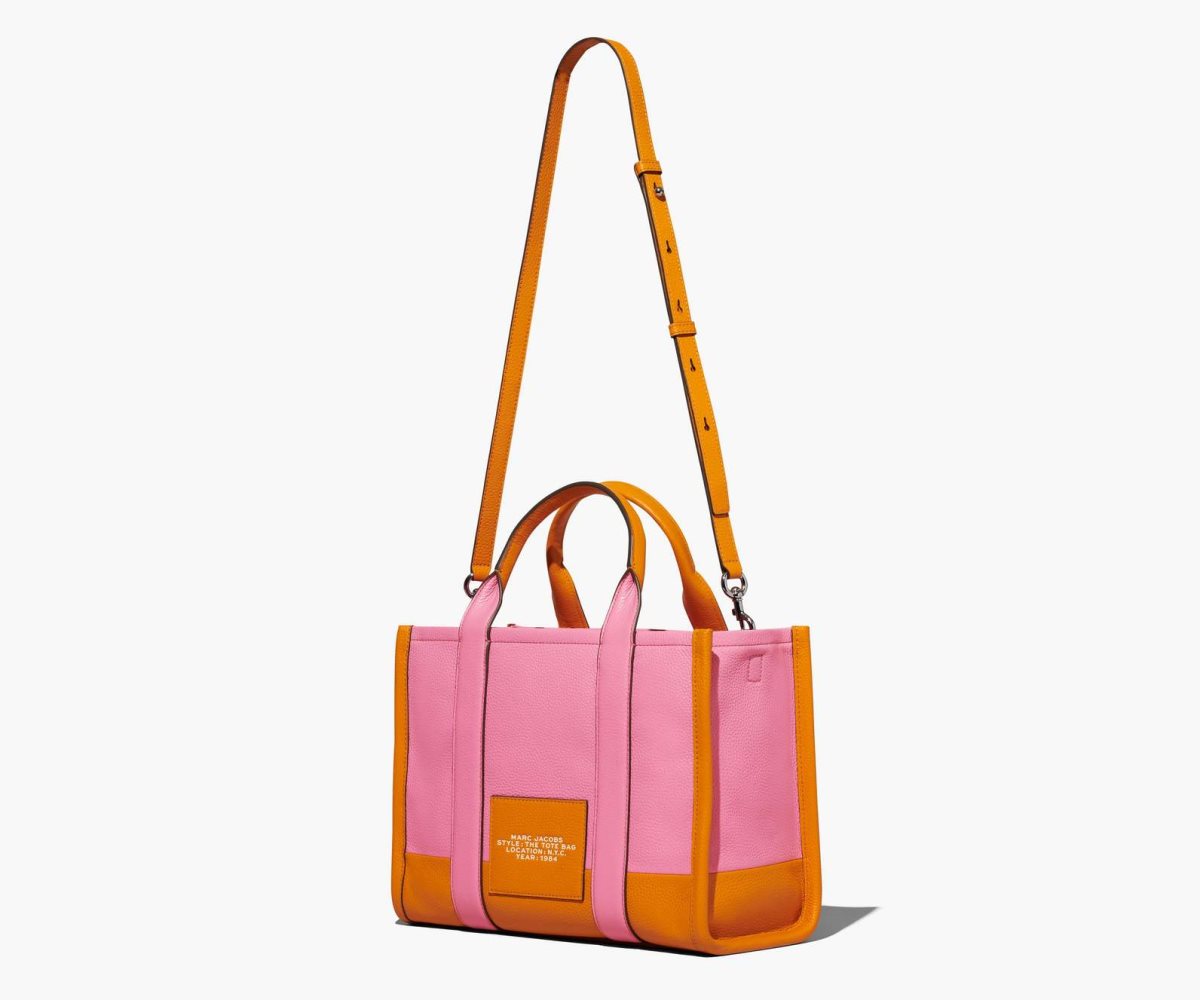 Marc Jacobs Colorblock Medium Tote Bag The Tote Bag Candy Pink Multi | APD032189