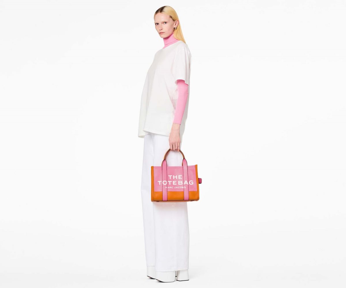 Marc Jacobs Colorblock Medium Tote Bag The Tote Bag Candy Pink Multi | APD032189