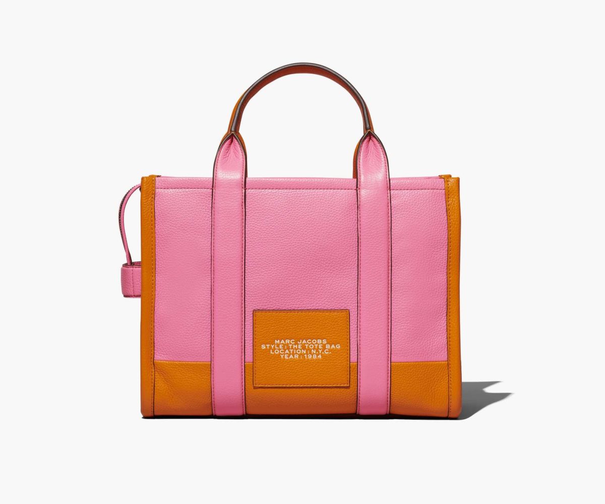 Marc Jacobs Colorblock Medium Tote Bag The Tote Bag Candy Pink Multi | APD032189