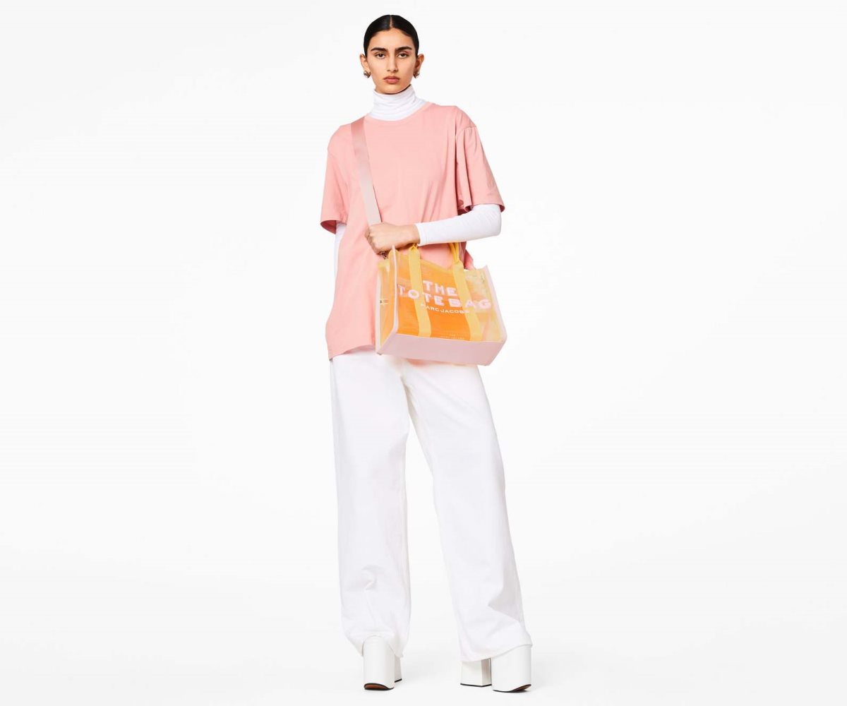 Marc Jacobs Colorblock Mesh Medium Tote Bag The Tote Bag Yellow Multi | JDP598120