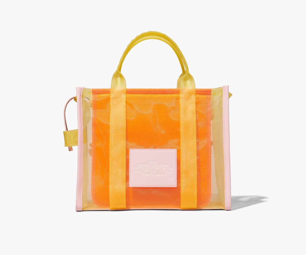 Marc Jacobs Colorblock Mesh Medium Tote Bag The Tote Bag Yellow Multi | JDP598120