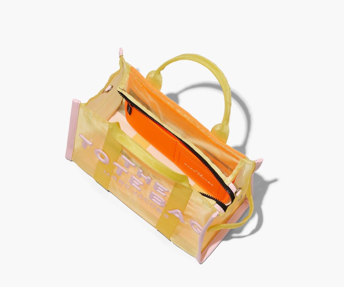 Marc Jacobs Colorblock Mesh Medium Tote Bag The Tote Bag Yellow Multi | JDP598120