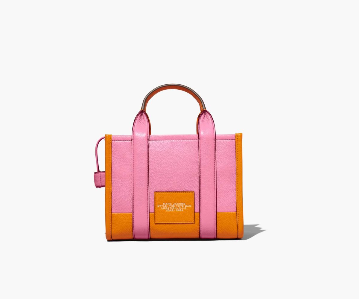 Marc Jacobs Colorblock Mini Tote Bag The Tote Bag Candy Pink Multi | PMO138504