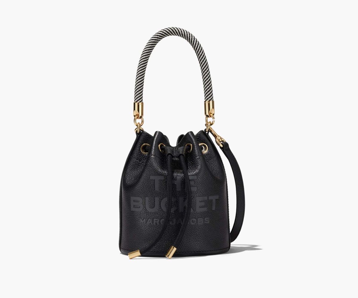 Marc Jacobs Leather Bucket Bag Bucket Bag Black | HUO912708