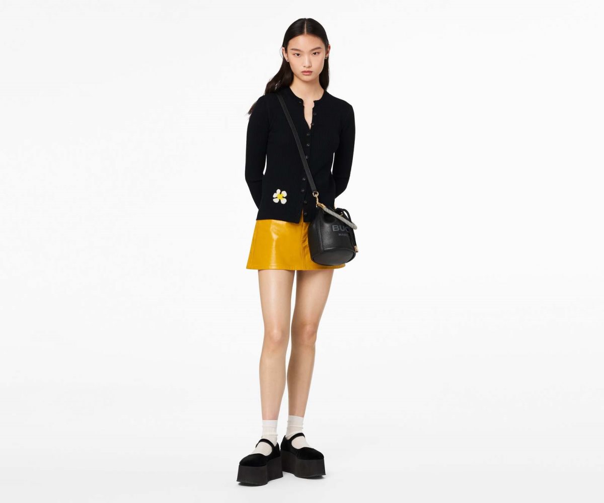 Marc Jacobs Leather Bucket Bag Bucket Bag Black | HUO912708