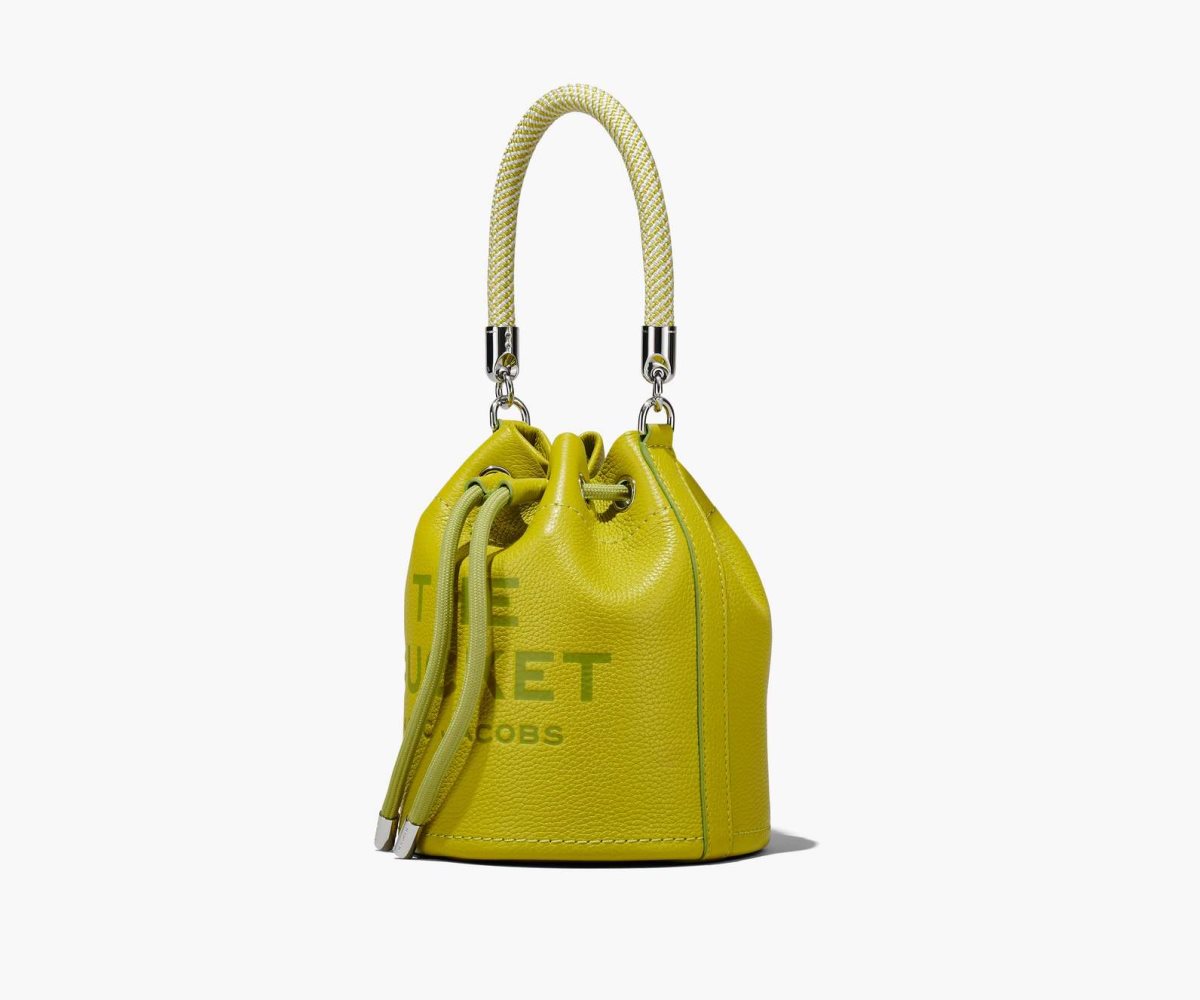 Marc Jacobs Leather Bucket Bag Bucket Bag Citronelle | ITJ429576