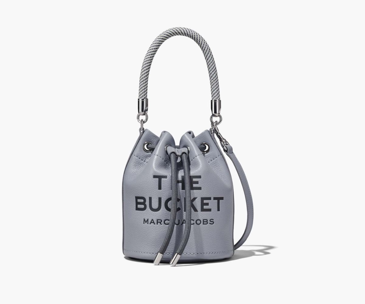 Marc Jacobs Leather Bucket Bag Bucket Bag Wolf Grey | OBC865127