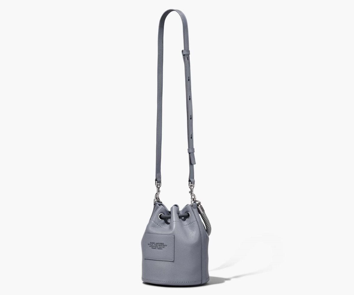 Marc Jacobs Leather Bucket Bag Bucket Bag Wolf Grey | OBC865127