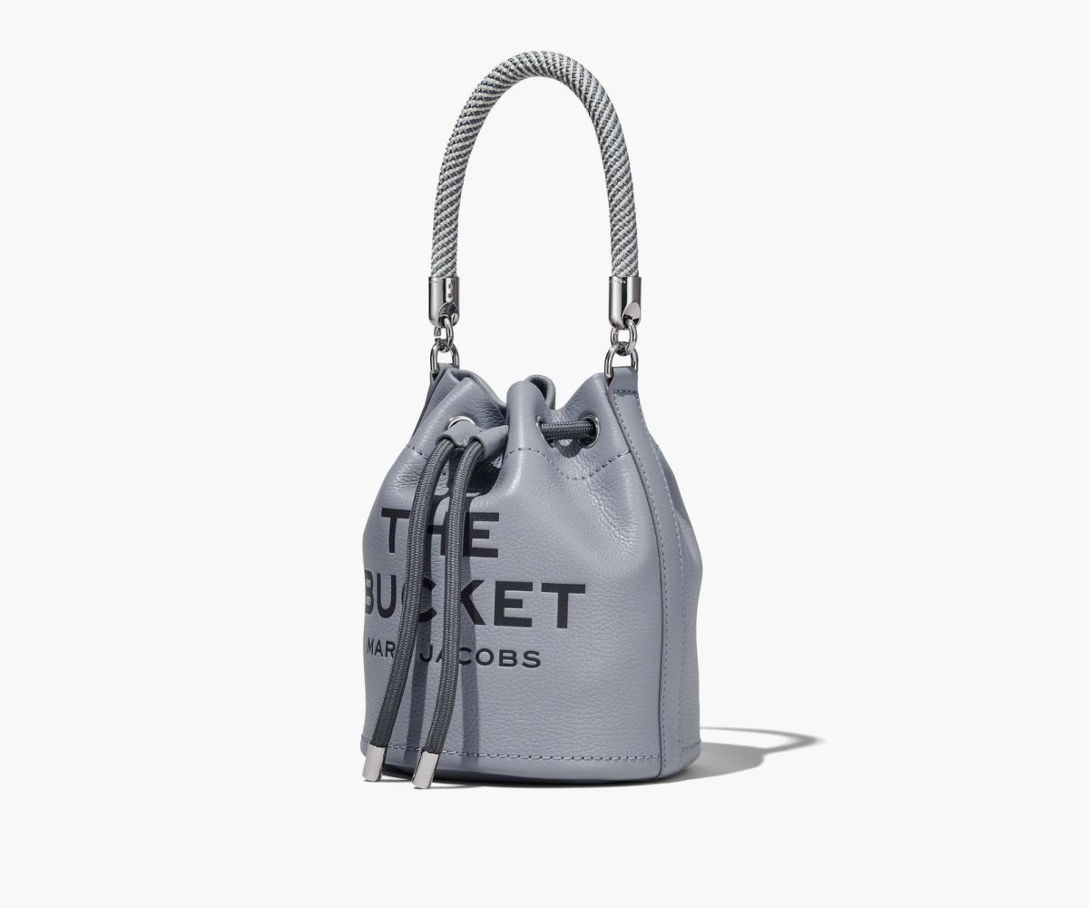 Marc Jacobs Leather Bucket Bag Bucket Bag Wolf Grey | OBC865127