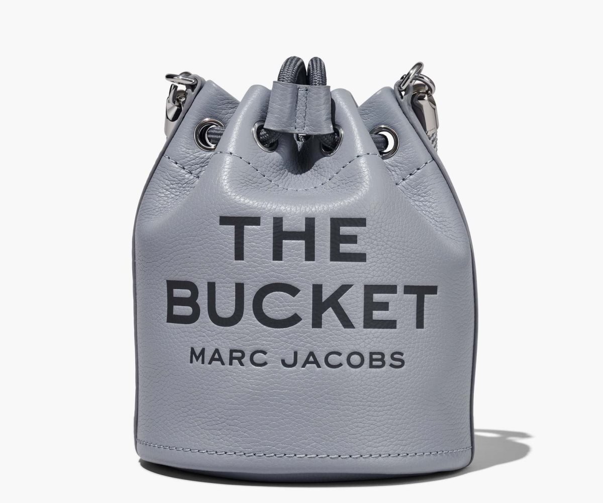 Marc Jacobs Leather Bucket Bag Bucket Bag Wolf Grey | OBC865127