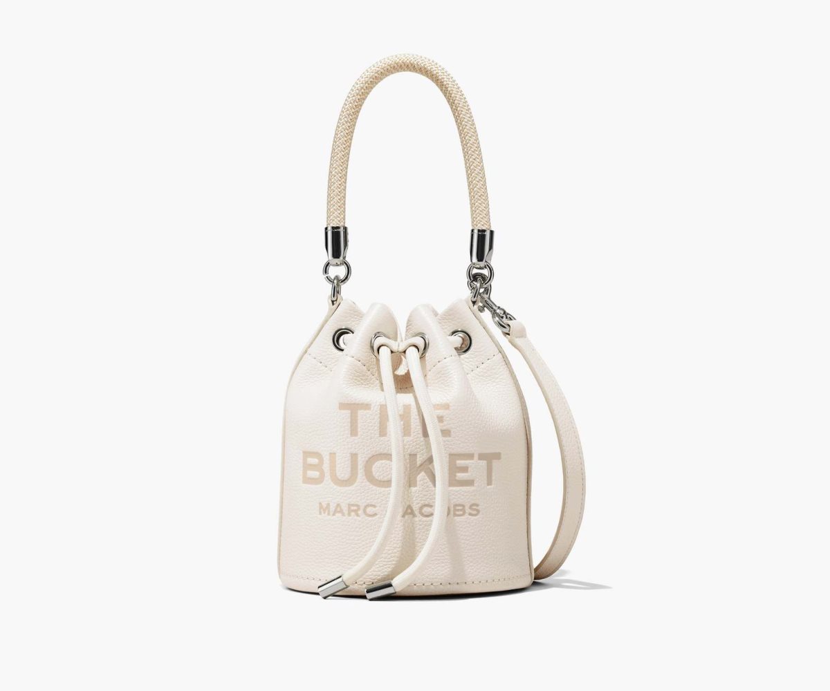 Marc Jacobs Leather Bucket Bag Bucket Bag Cotton/Silver | QRF724603