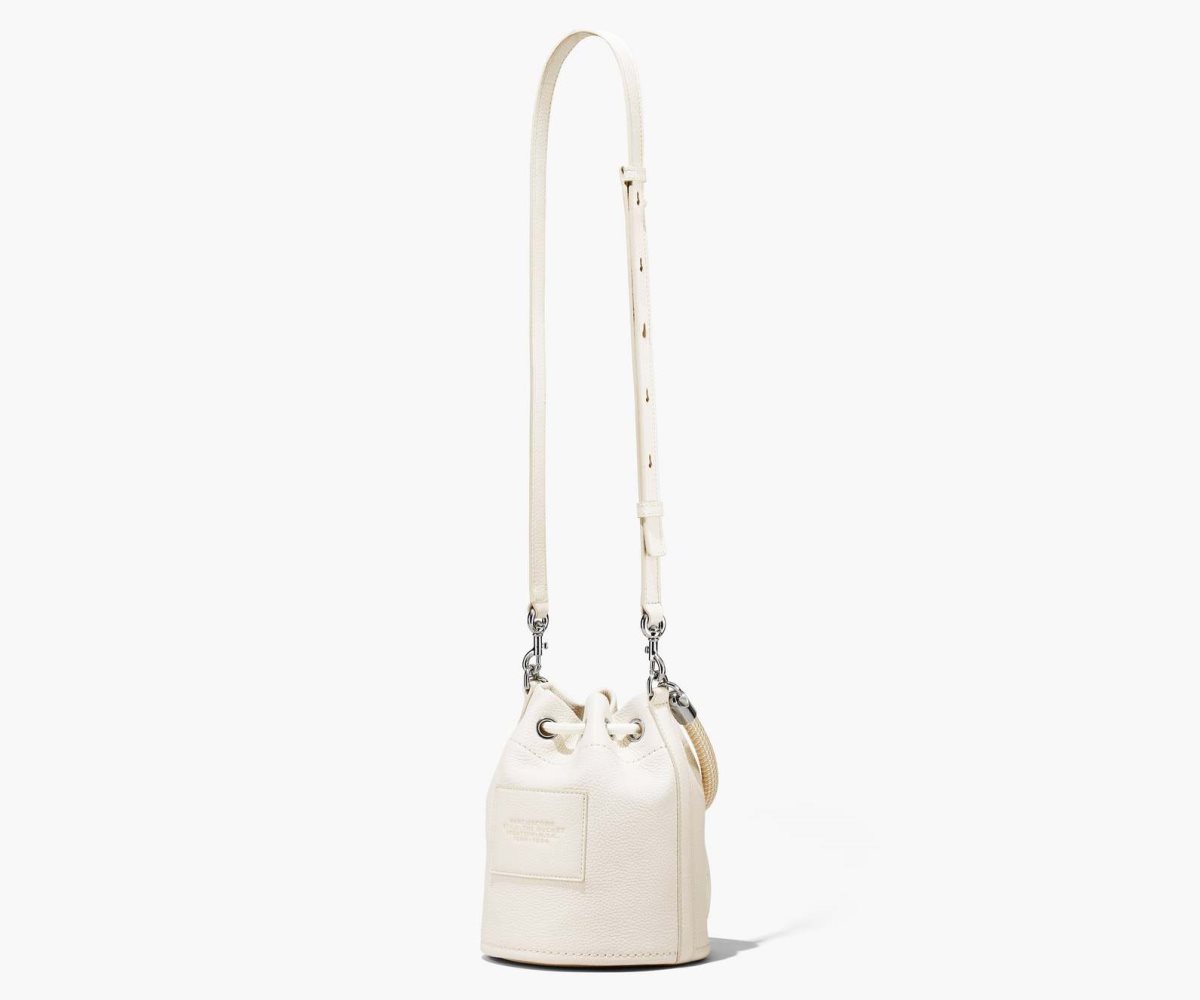 Marc Jacobs Leather Bucket Bag Bucket Bag Cotton/Silver | QRF724603