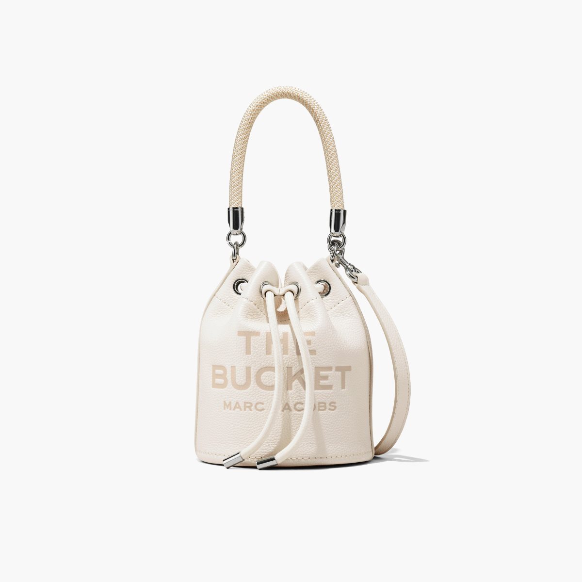 Marc Jacobs Leather Bucket Bag Bucket Bag Cotton/Silver | QRF724603