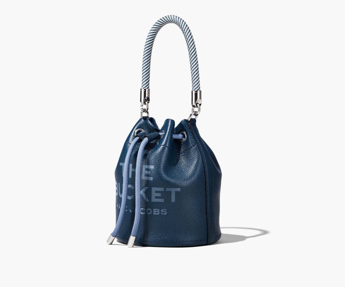 Marc Jacobs Leather Bucket Bag Bucket Bag Blue Sea | SXC768402