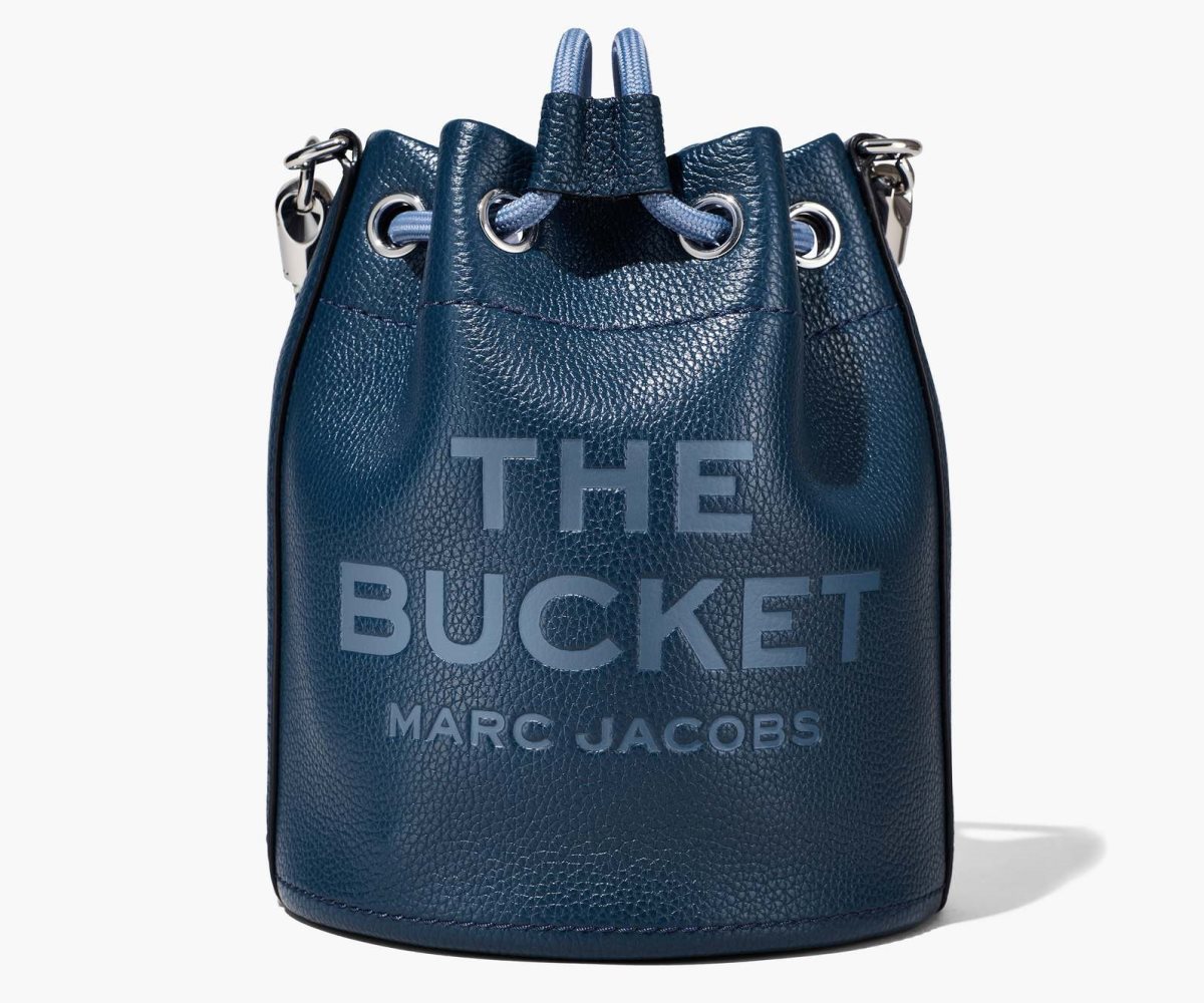 Marc Jacobs Leather Bucket Bag Bucket Bag Blue Sea | SXC768402