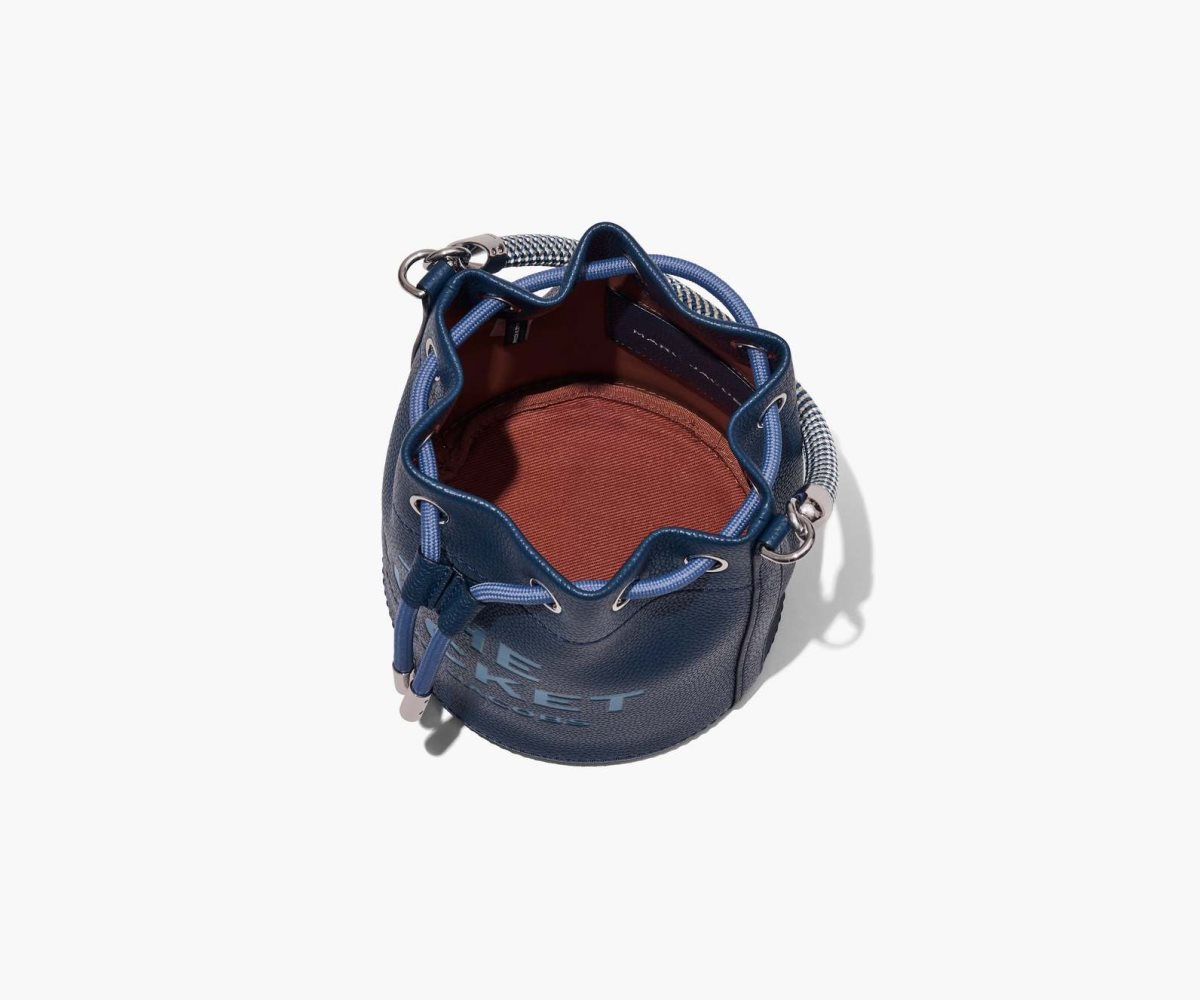 Marc Jacobs Leather Bucket Bag Bucket Bag Blue Sea | SXC768402