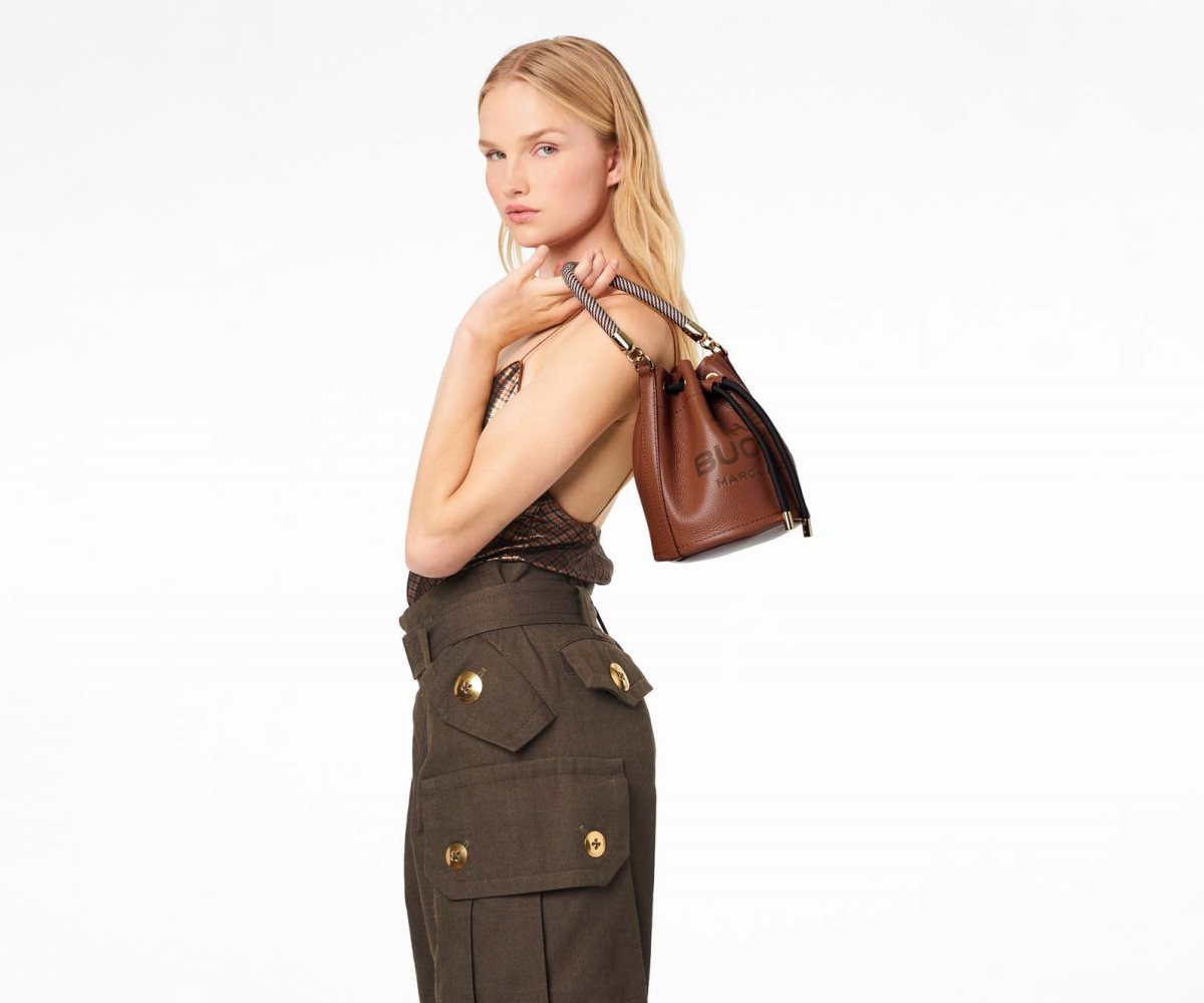 Marc Jacobs Leather Bucket Bag Bucket Bag Argan Oil | TDE654093