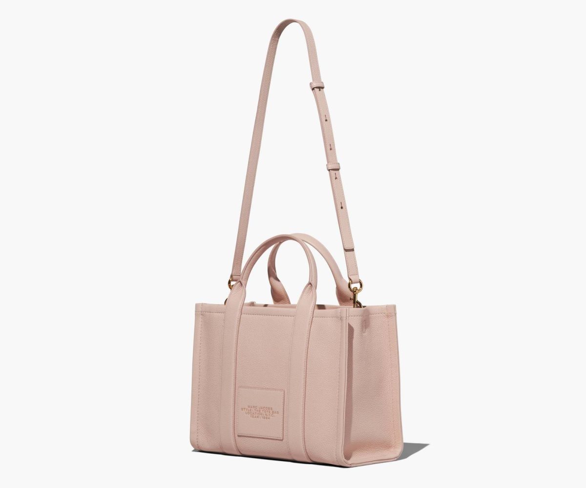 Marc Jacobs Leather Medium Tote Bag The Tote Bag Rose | JWI310269