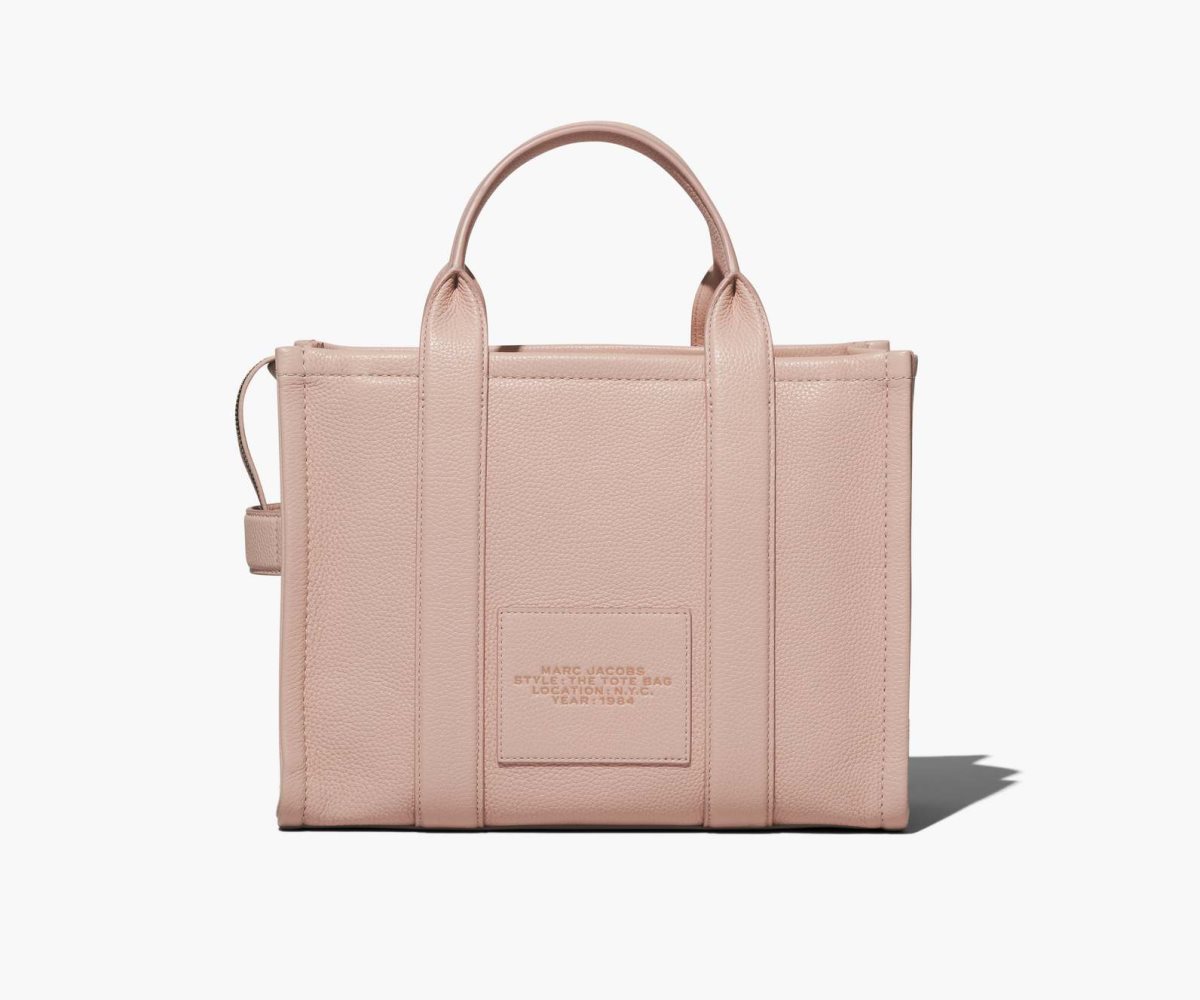 Marc Jacobs Leather Medium Tote Bag The Tote Bag Rose | JWI310269