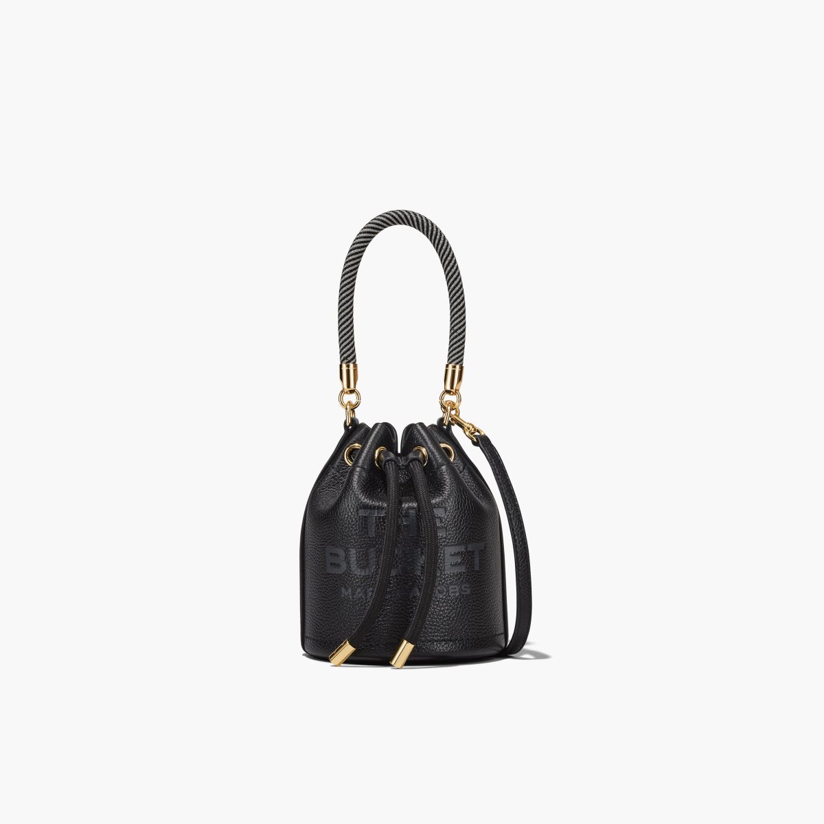 Marc Jacobs Leather Micro Bucket Bag Bucket Bag Black | MGU832197