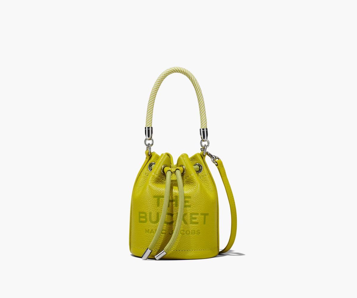 Marc Jacobs Leather Micro Bucket Bag Bucket Bag Citronelle | PKC809347