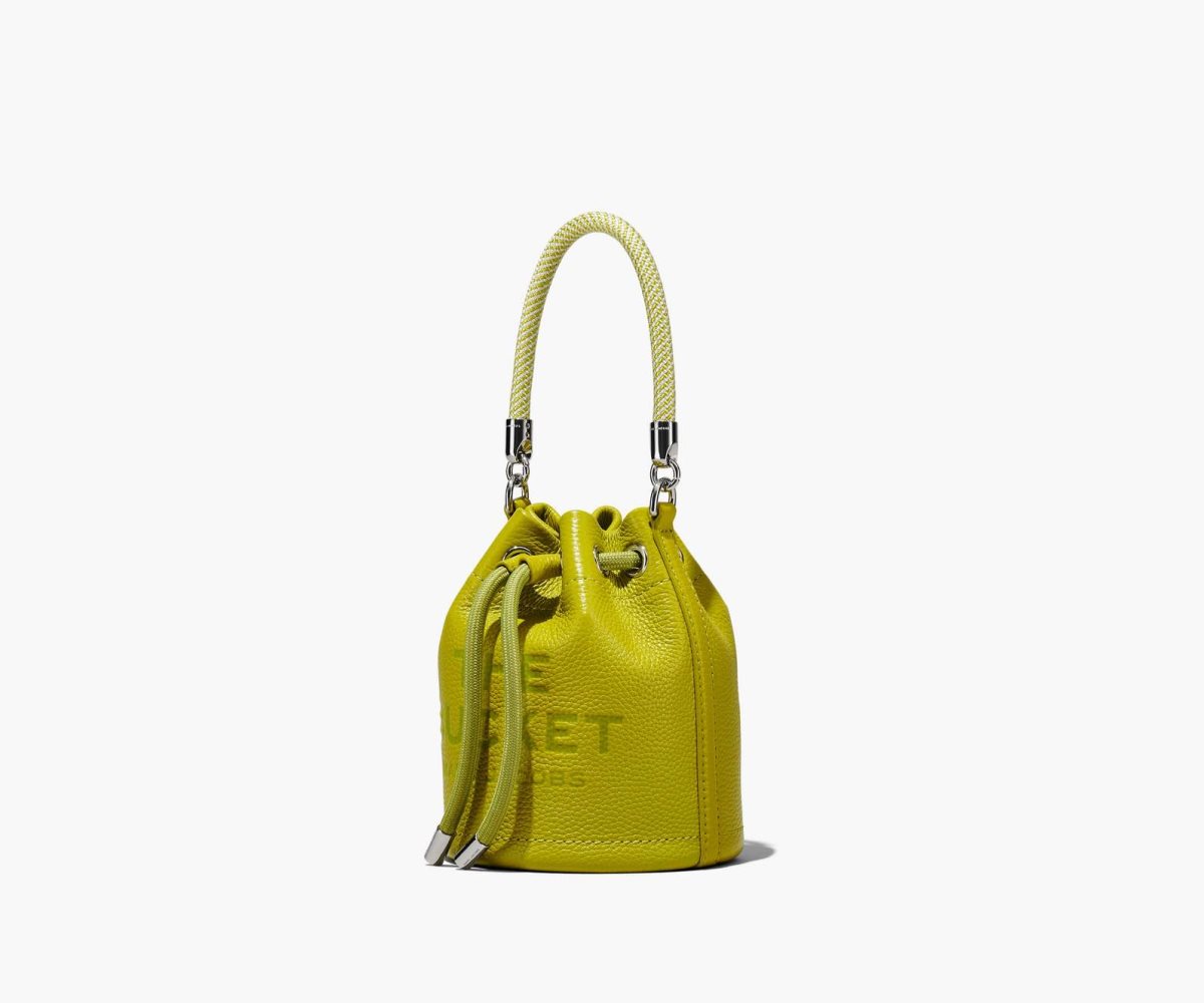 Marc Jacobs Leather Micro Bucket Bag Bucket Bag Citronelle | PKC809347