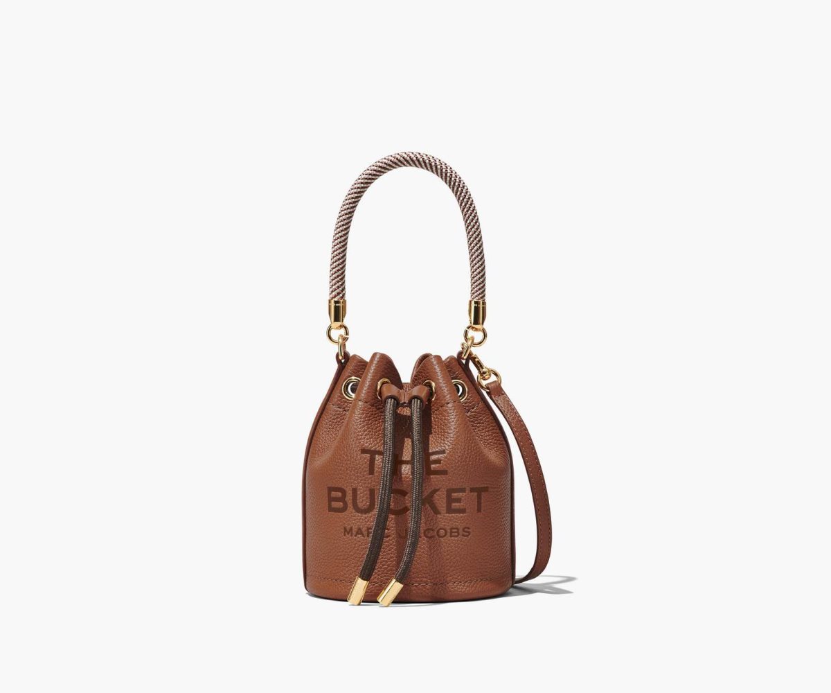 Marc Jacobs Leather Micro Bucket Bag Bucket Bag Argan Oil | URZ209813