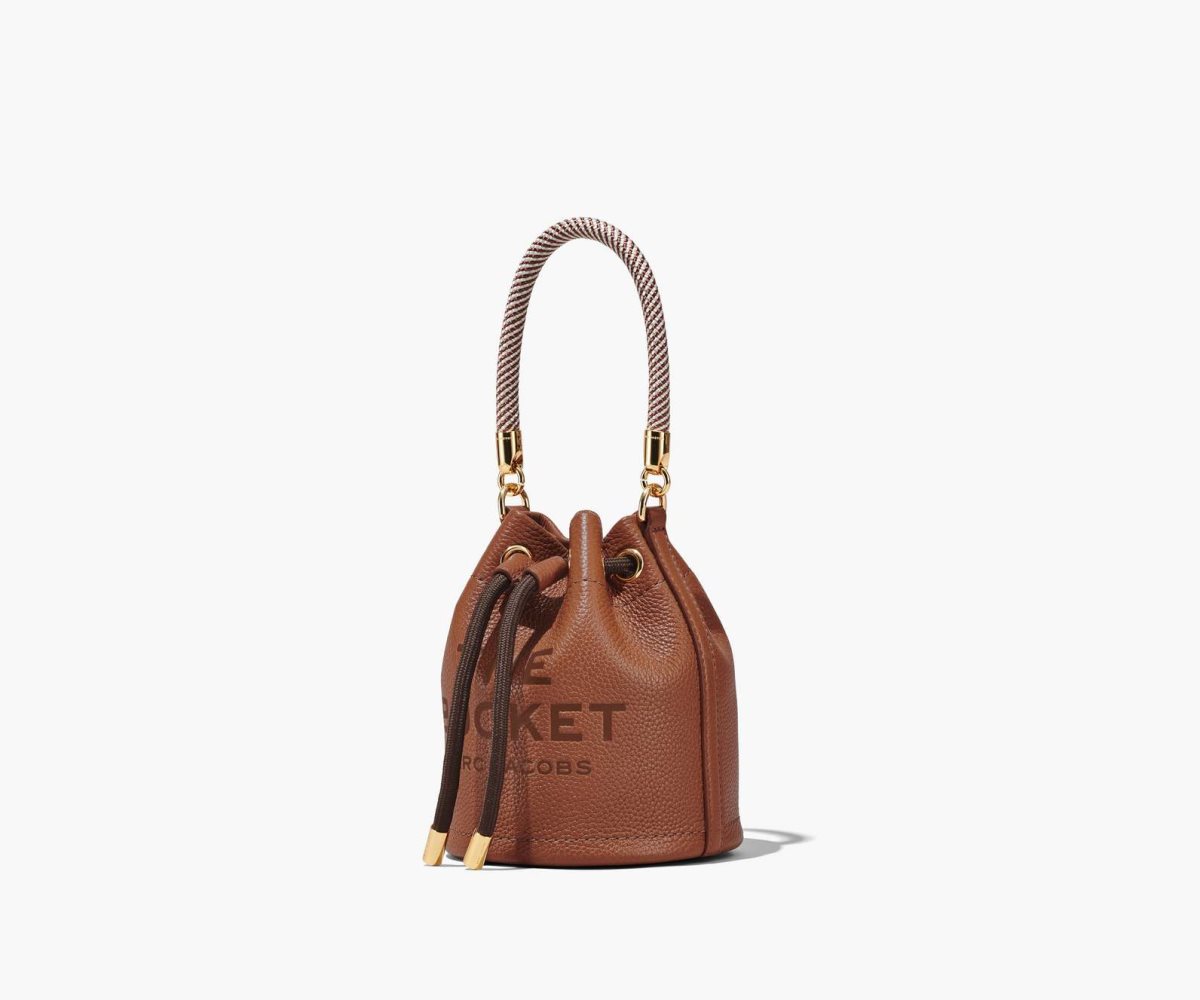 Marc Jacobs Leather Micro Bucket Bag Bucket Bag Argan Oil | URZ209813