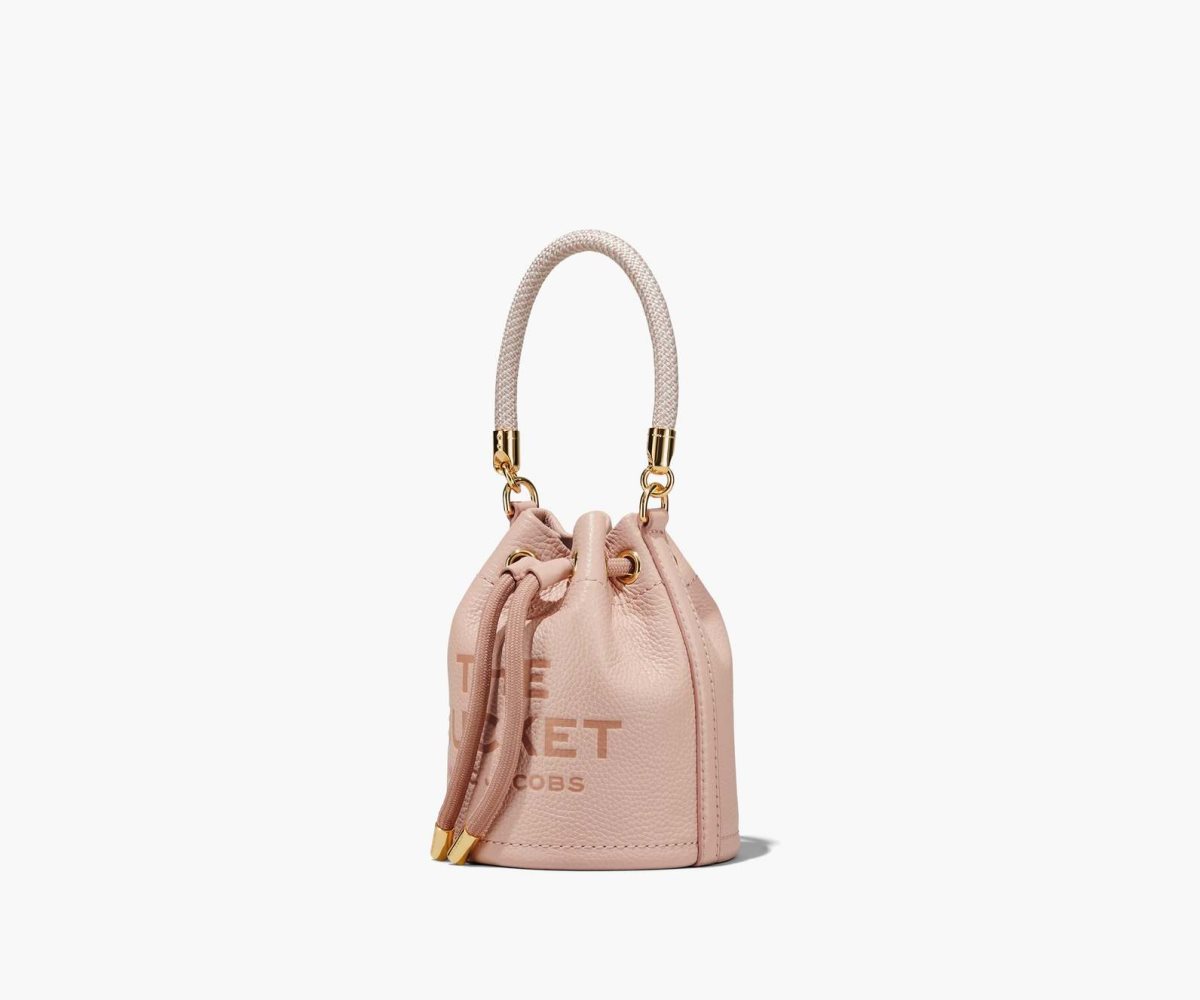 Marc Jacobs Leather Micro Bucket Bag Bucket Bag Rose | YZE862195