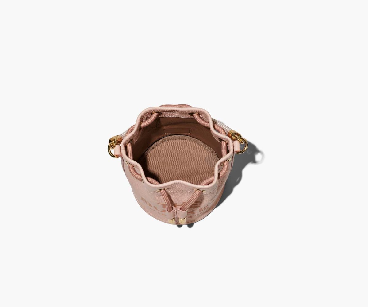 Marc Jacobs Leather Micro Bucket Bag Bucket Bag Rose | YZE862195