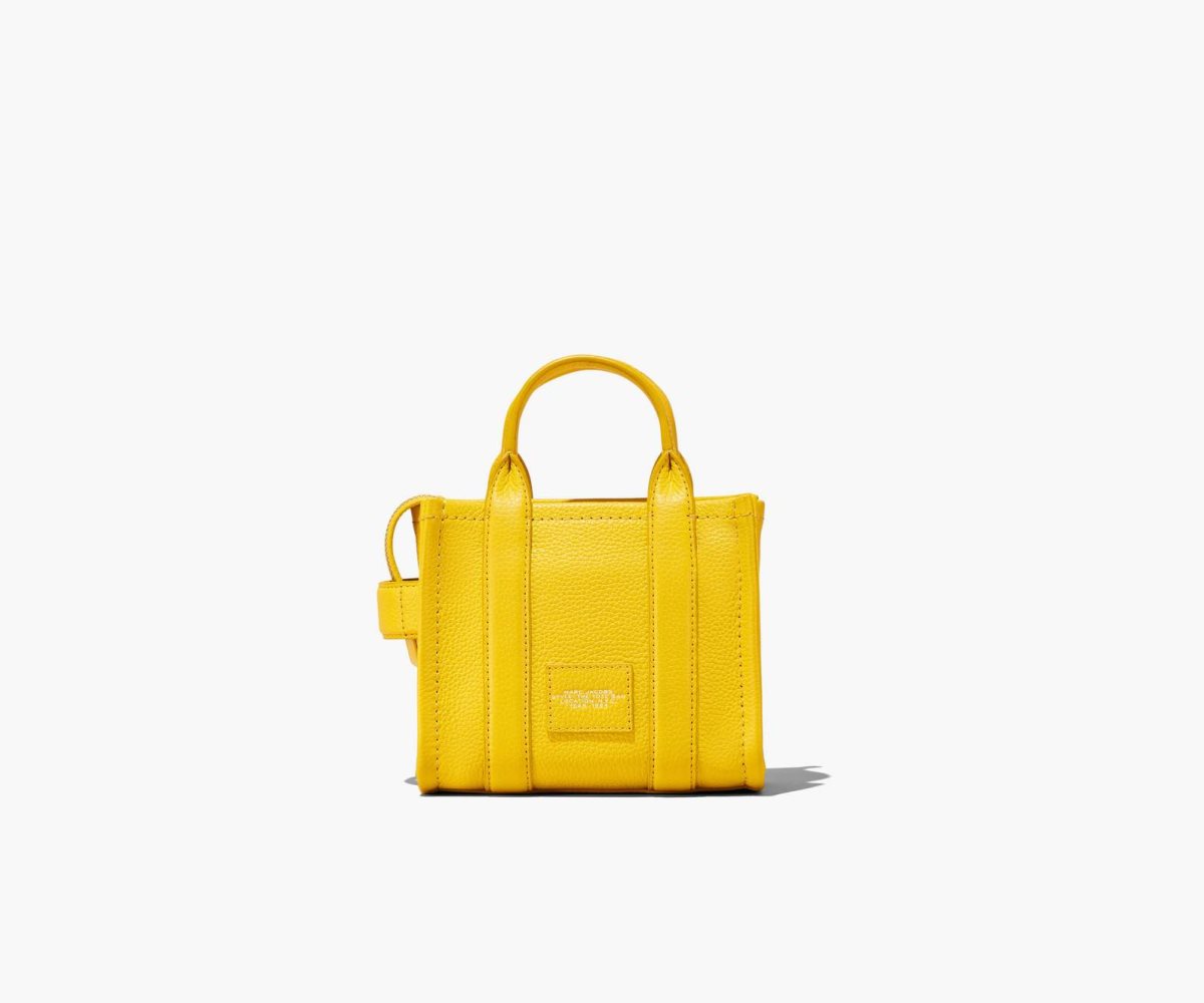 Marc Jacobs Leather Micro Tote Bag The Tote Bag Sun | ENF468097