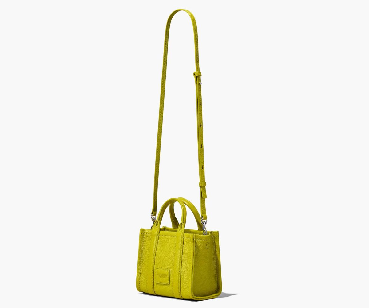 Marc Jacobs Leather Micro Tote Bag The Tote Bag Citronelle | GWX341089