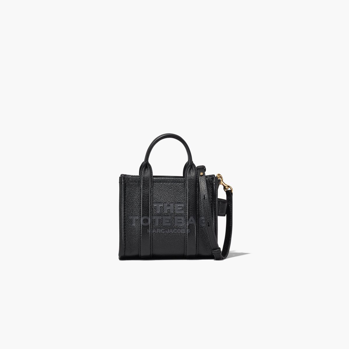 Marc Jacobs Leather Micro Tote Bag The Tote Bag Black | QSW729806