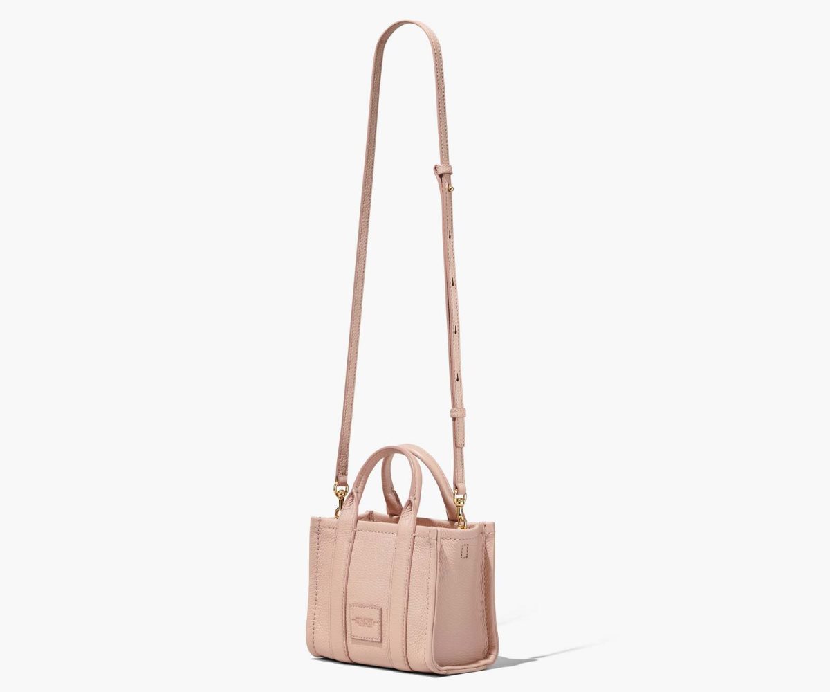 Marc Jacobs Leather Micro Tote Bag The Tote Bag Rose | VTY964713