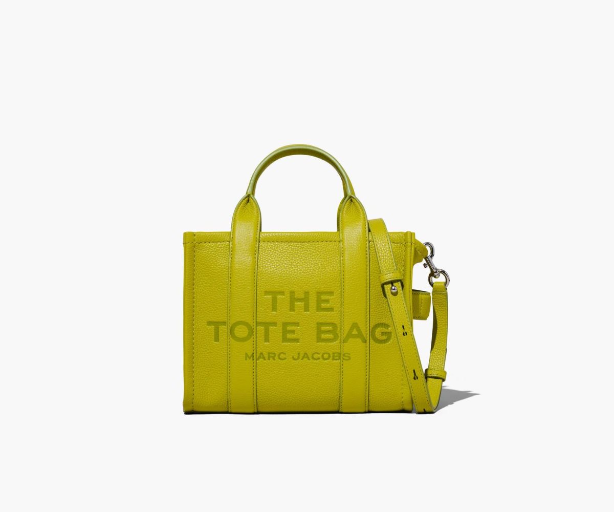 Marc Jacobs Leather Mini Tote Bag The Tote Bag Citronelle | FVX452963