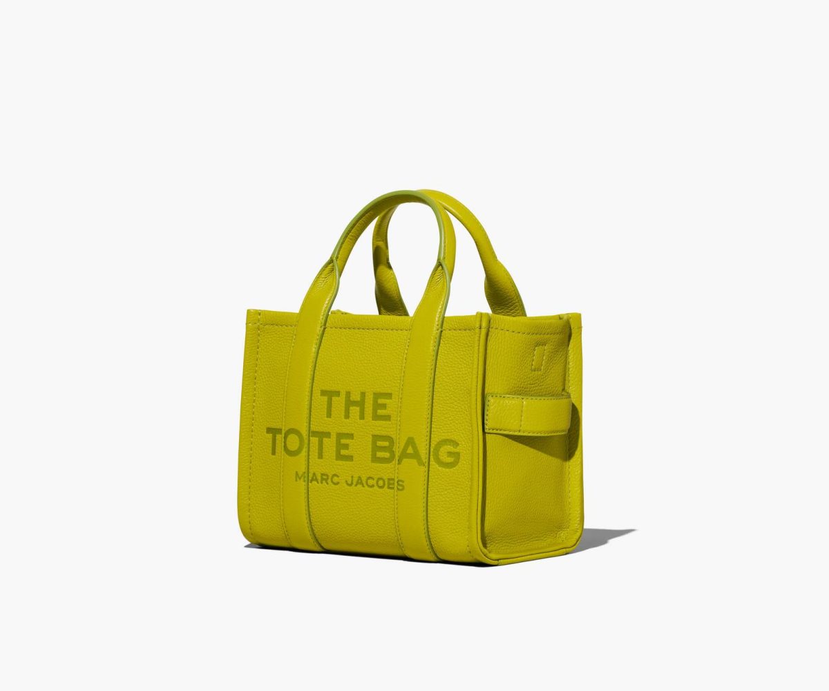 Marc Jacobs Leather Mini Tote Bag The Tote Bag Citronelle | FVX452963