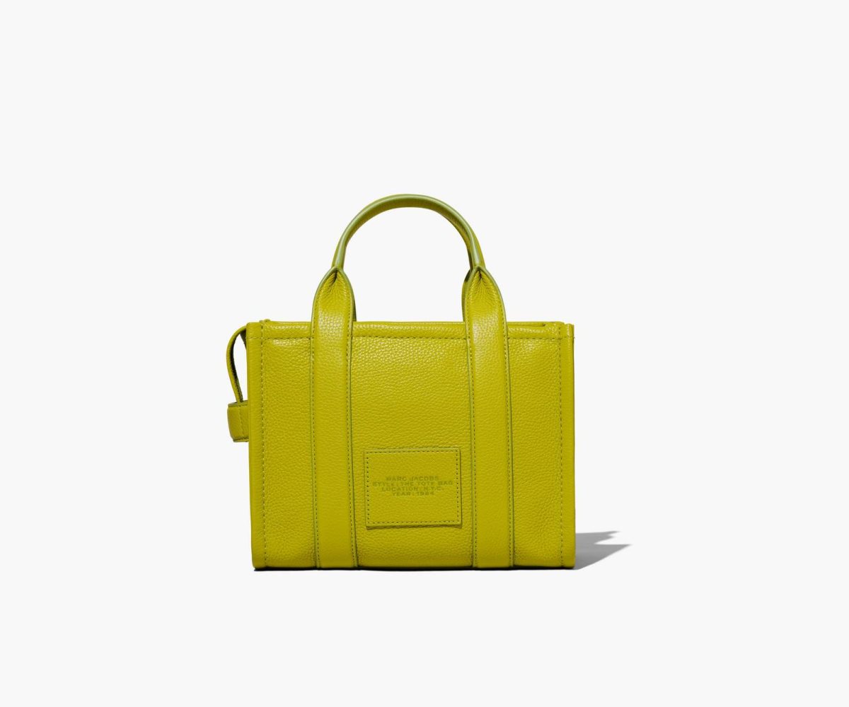 Marc Jacobs Leather Mini Tote Bag The Tote Bag Citronelle | FVX452963