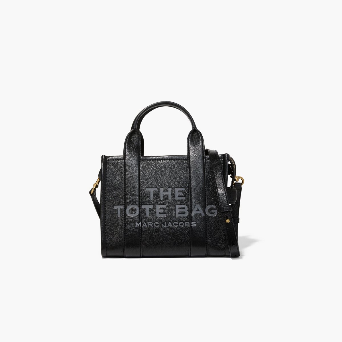 Marc Jacobs Leather Mini Tote Bag The Tote Bag Black | HUA840723