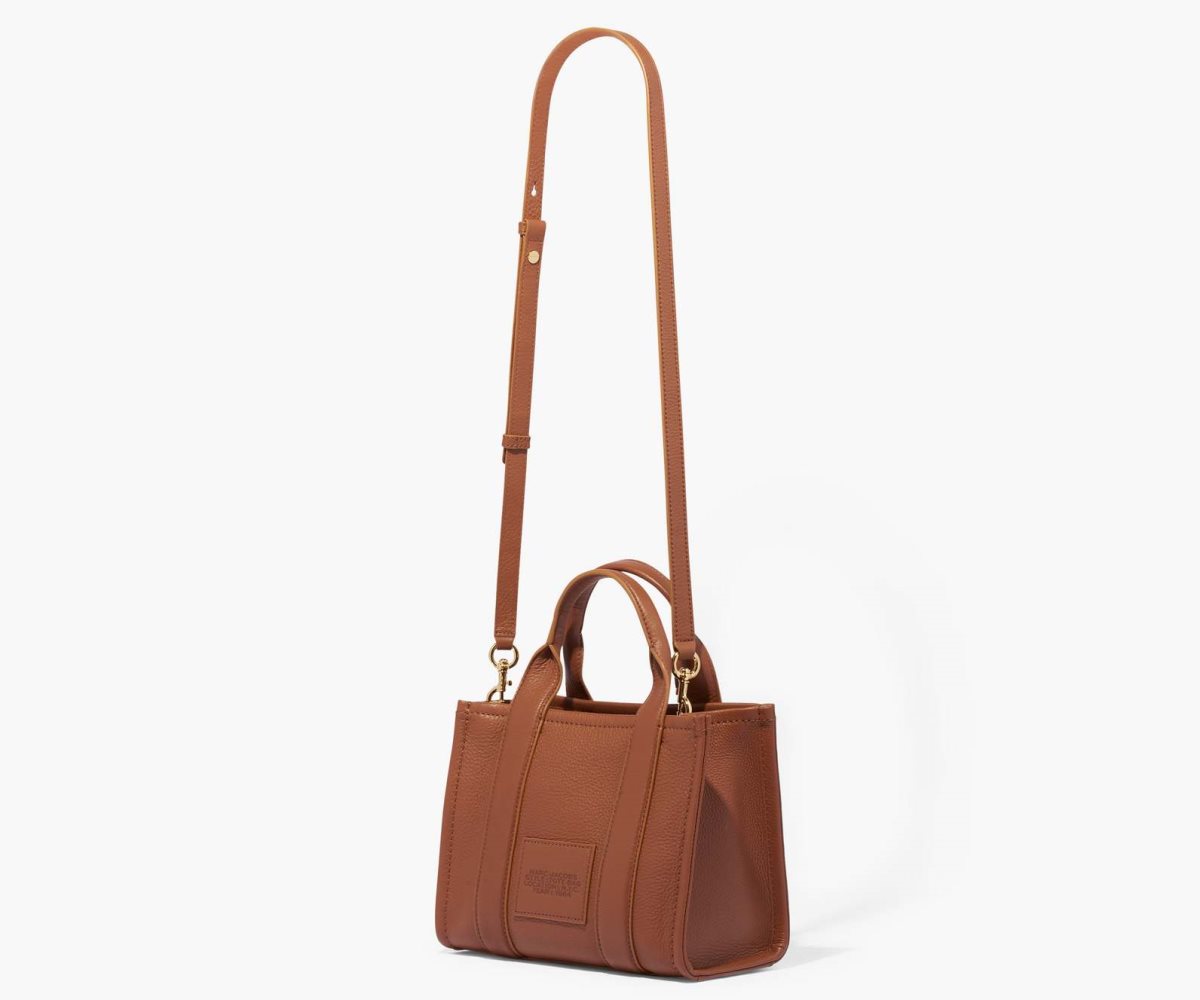 Marc Jacobs Leather Mini Tote Bag The Tote Bag Argan Oil | PTJ856902