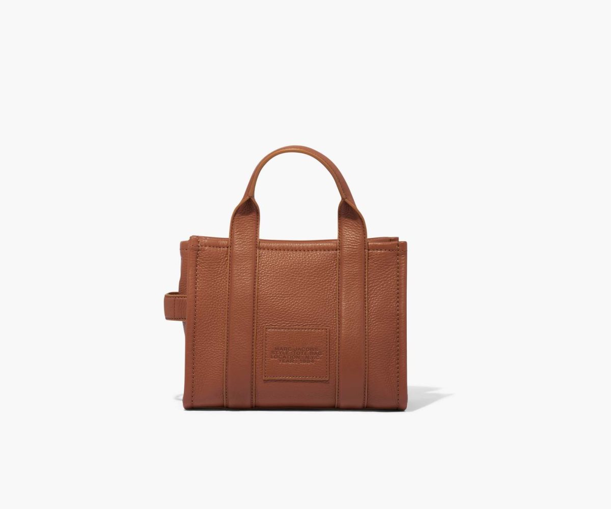 Marc Jacobs Leather Mini Tote Bag The Tote Bag Argan Oil | PTJ856902