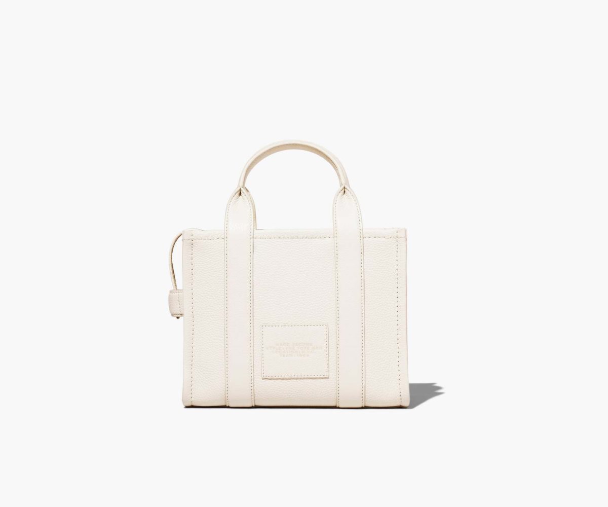 Marc Jacobs Leather Mini Tote Bag The Tote Bag Cotton/Silver | QOR537610