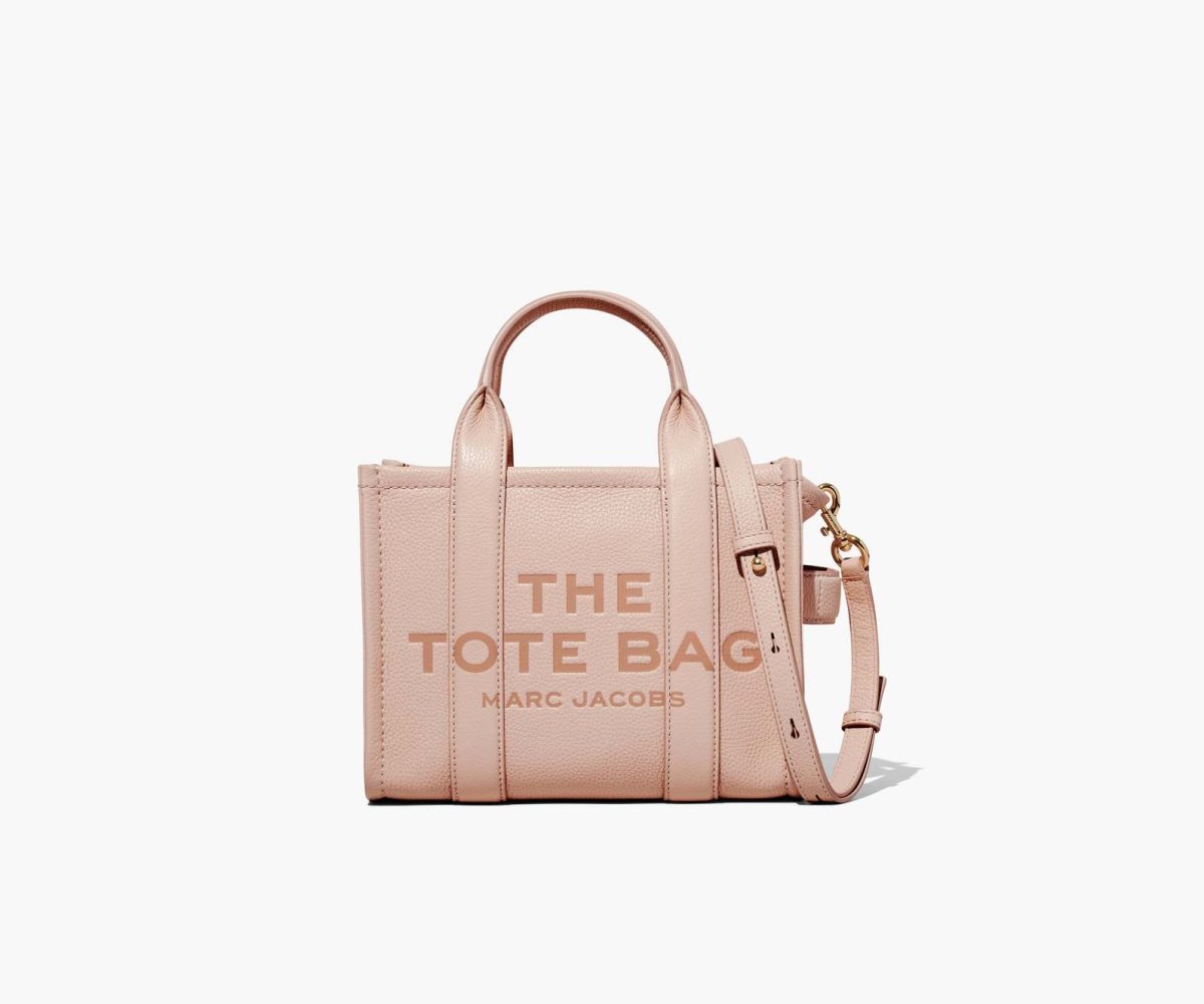 Marc Jacobs Leather Mini Tote Bag The Tote Bag Rose | SBO571034