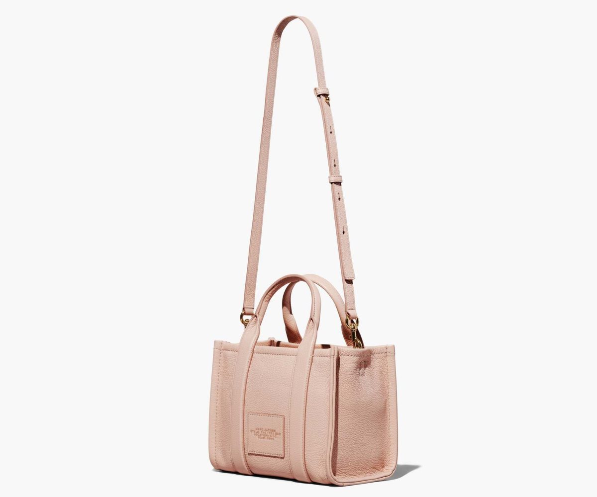 Marc Jacobs Leather Mini Tote Bag The Tote Bag Rose | SBO571034