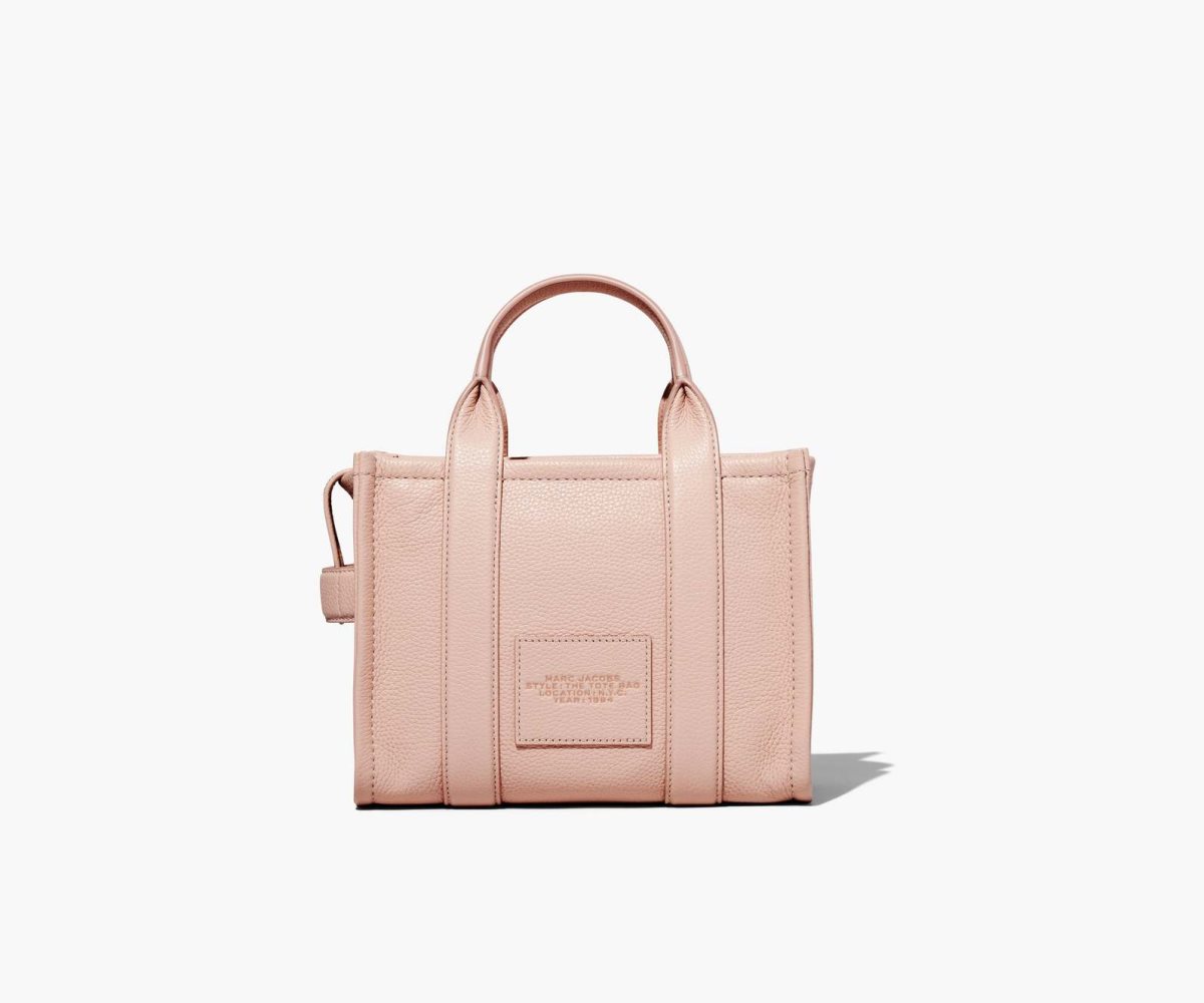 Marc Jacobs Leather Mini Tote Bag The Tote Bag Rose | SBO571034