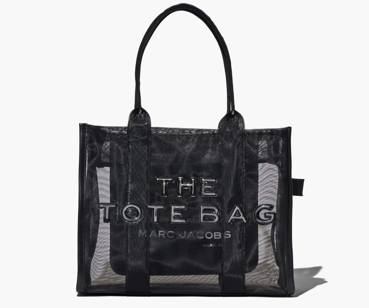 Marc Jacobs Mesh Large Tote The Tote Bag Blackout | CYW095167