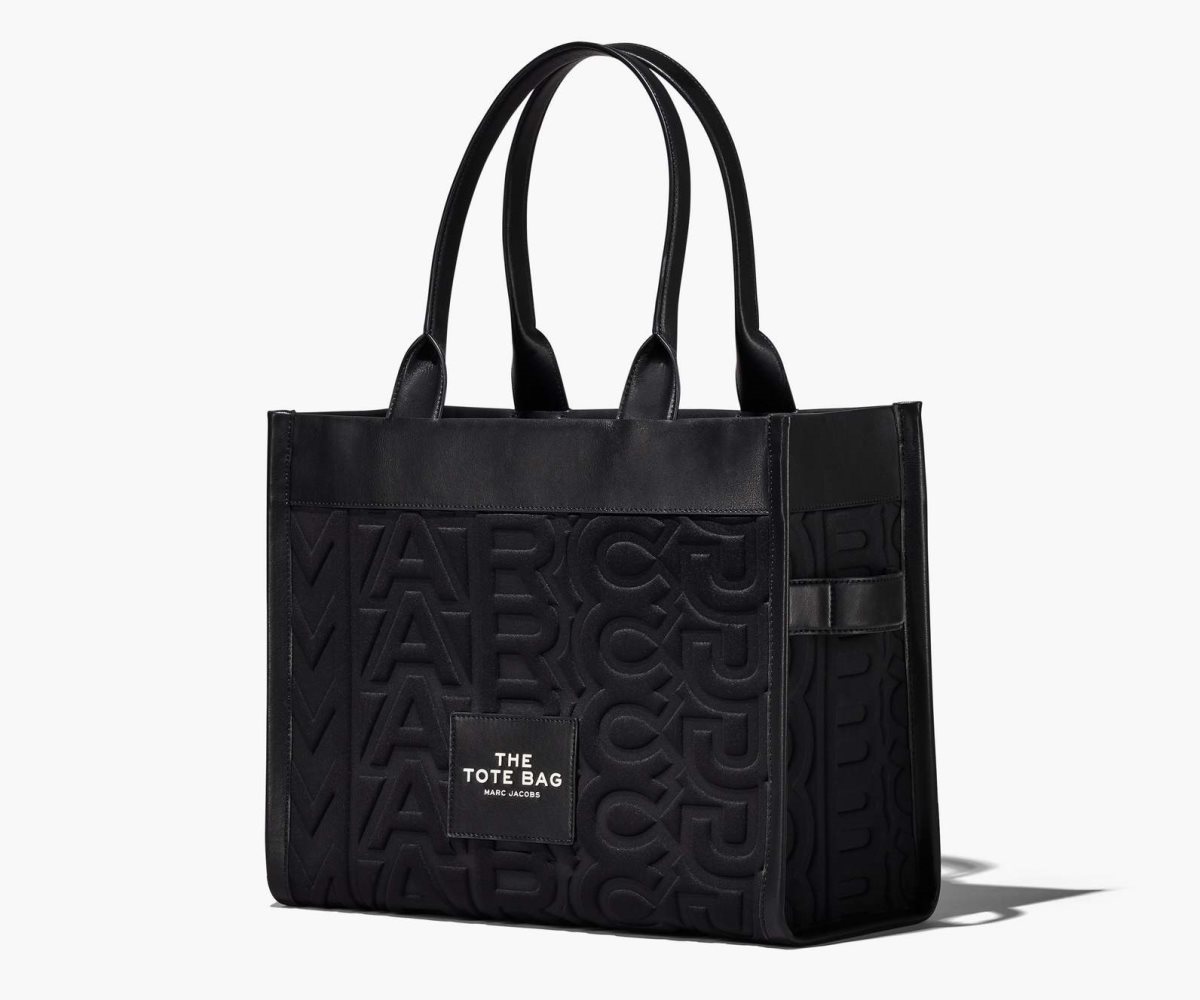 Marc Jacobs Monogram Neoprene Large Tote Bag The Tote Bag Black | JAF963018