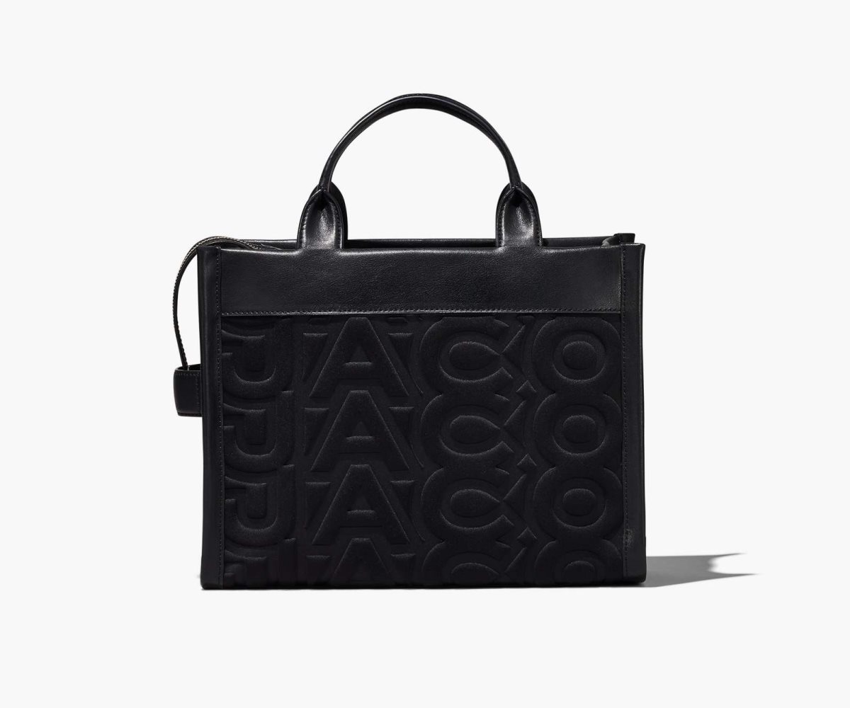 Marc Jacobs Monogram Neoprene Medium Tote Bag The Tote Bag Black | XYQ487025