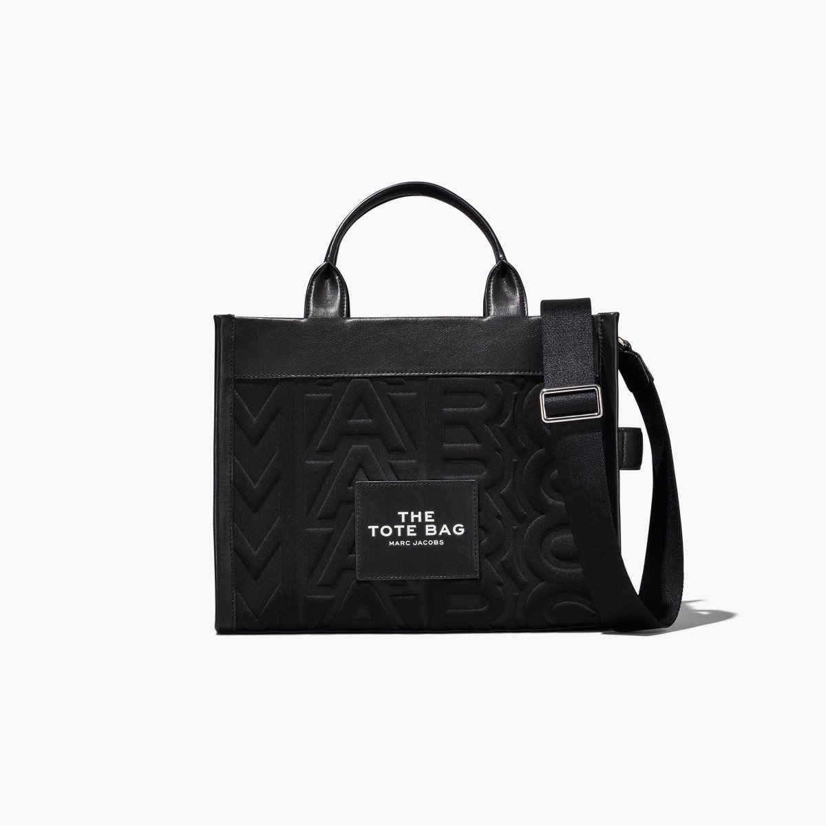 Marc Jacobs Monogram Neoprene Medium Tote Bag The Tote Bag Black | XYQ487025