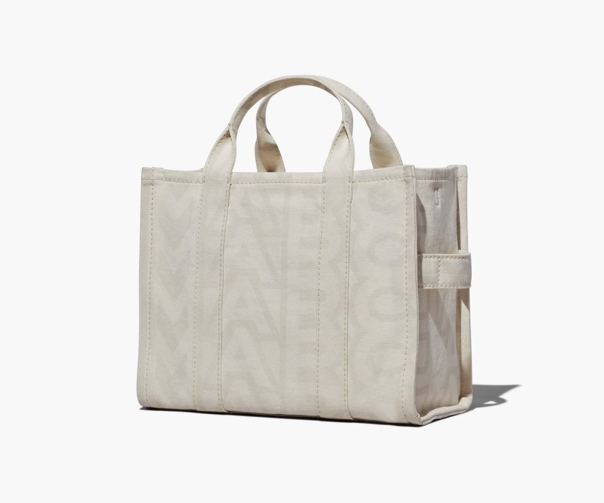 Marc Jacobs Outline Monogram Medium Tote Bag The Tote Bag Eggshell/Optic White | MIE510647